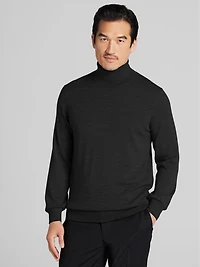 Merino Wool Blend Turtleneck Sweater