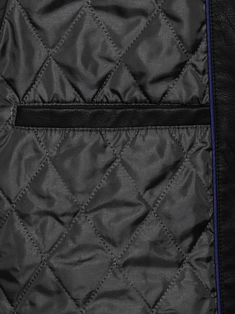 Modern Fit Faux Leather Moto Jacket