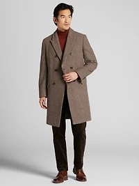 Modern Fit Houndstooth Topcoat