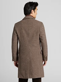 Modern Fit Houndstooth Topcoat