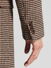 Modern Fit Houndstooth Topcoat