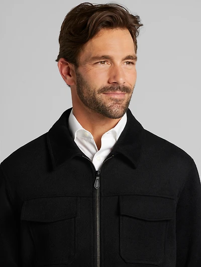Full-Zip Ike Jacket