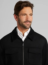 Full-Zip Ike Jacket