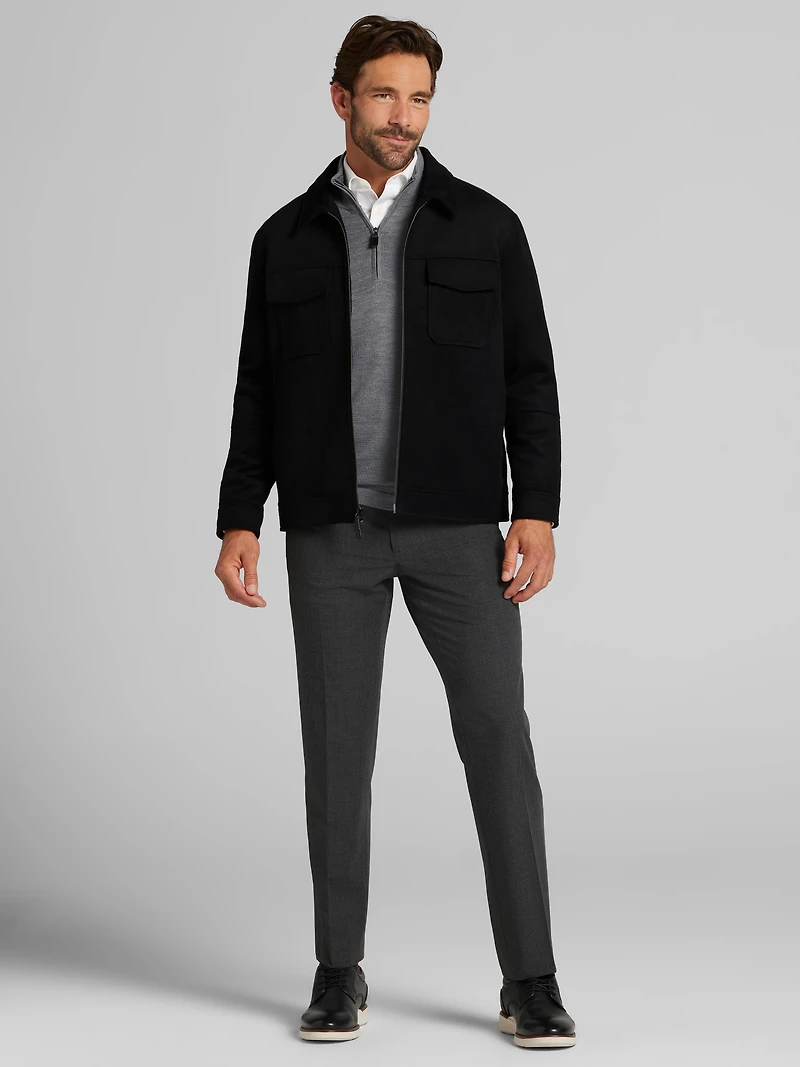 Full-Zip Ike Jacket
