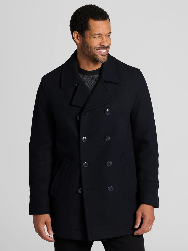 Double-Breasted Signature Peacoat