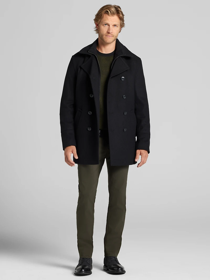 Double-Breasted Signature Peacoat