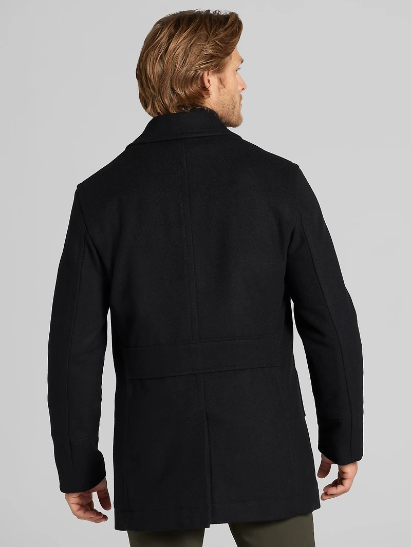 Double-Breasted Signature Peacoat