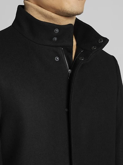 Mayden Wool Blend Car Coat