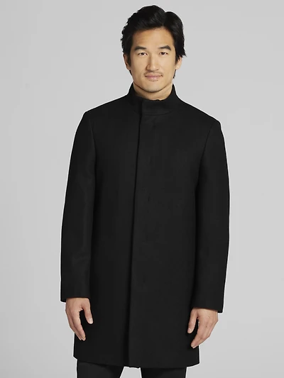 Mayden Wool Blend Car Coat