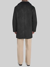 Single Breasted Faux Shearling Coat