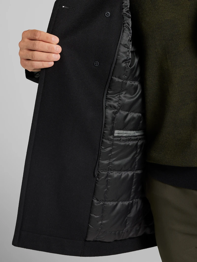 Peacoat with Detachable Bib