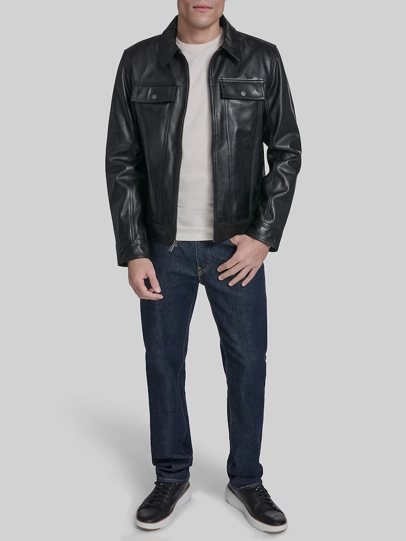 Leather Trucker Jacket