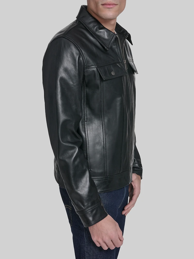 Leather Trucker Jacket