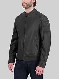 Washed Leather Jacket