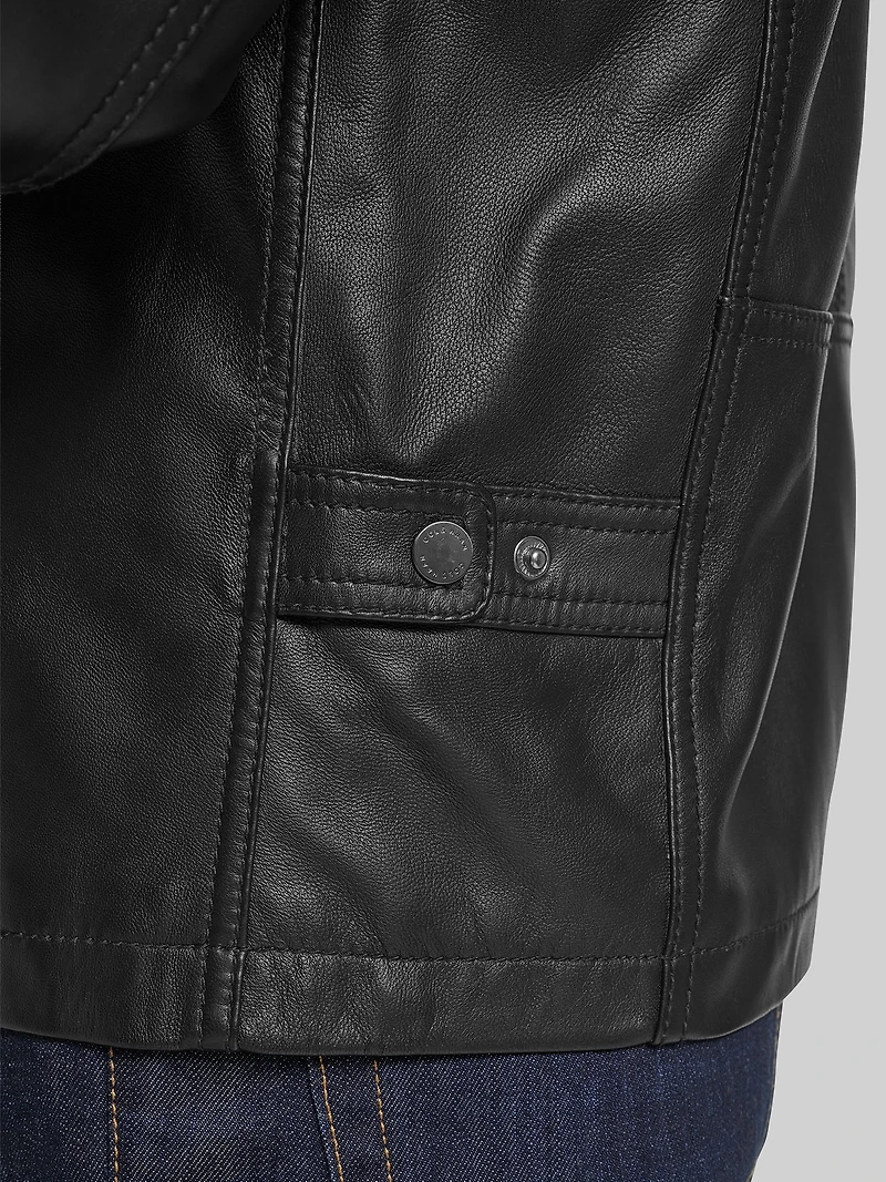Classic Zip Front Moto Jacket