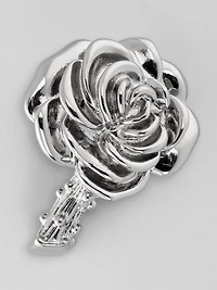 Gunmetal Rose Lapel Pin