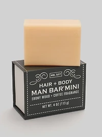 Hair + Body Man Bar Ebony Wood Coffee Mini Bar Soap
