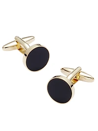 Circle Onyx Cufflinks