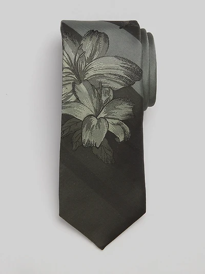 Hibiscus Stripe Tie