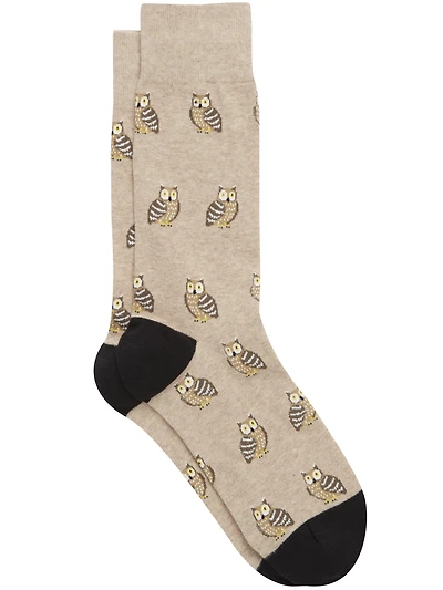 Owl Socks, 1-pair