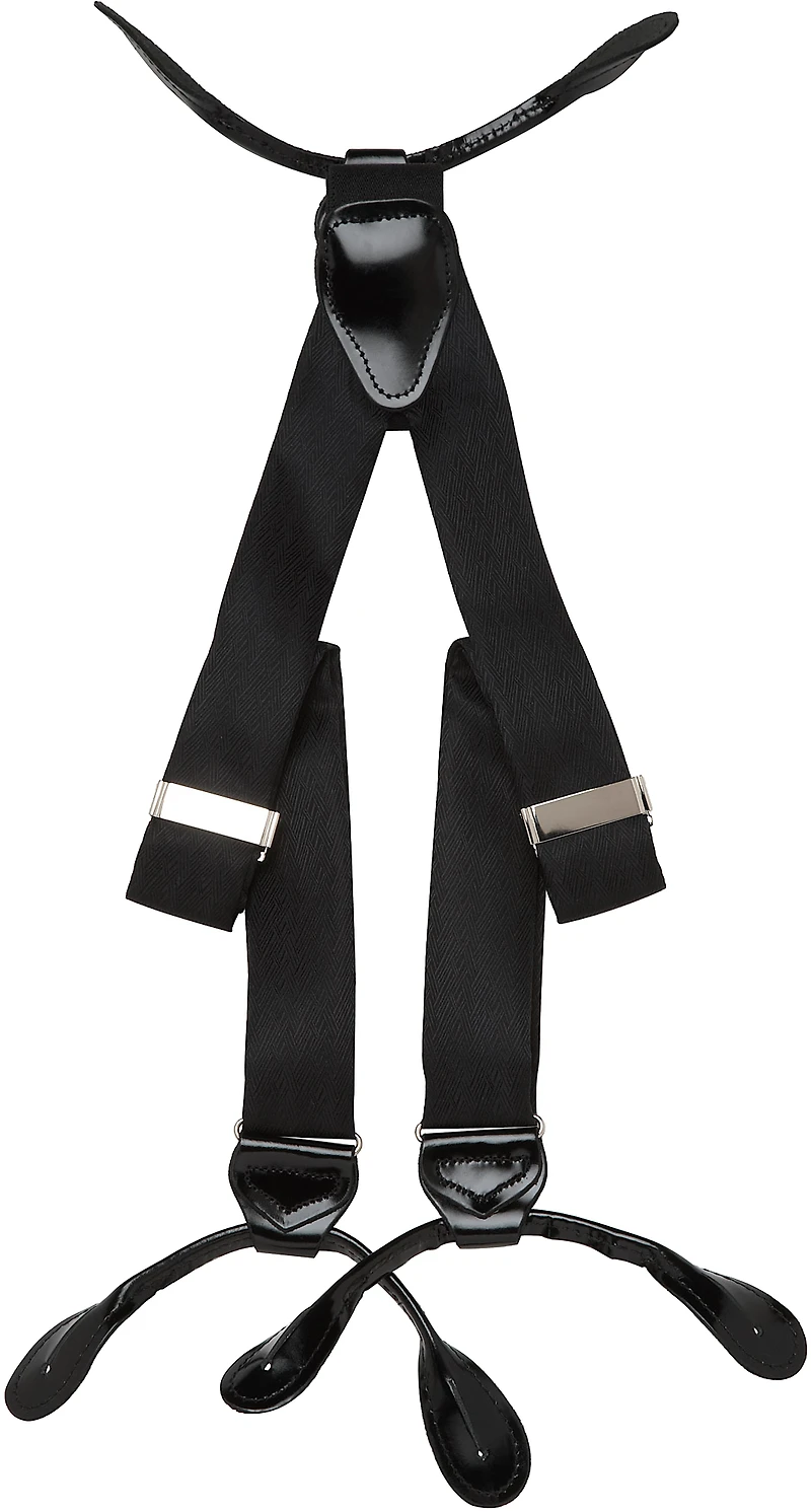 Fancy Silk Button Braces