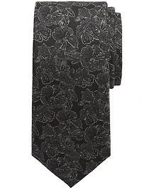 Narrow Hibiscus Tie