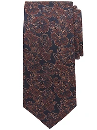 Narrow Hibiscus Tie
