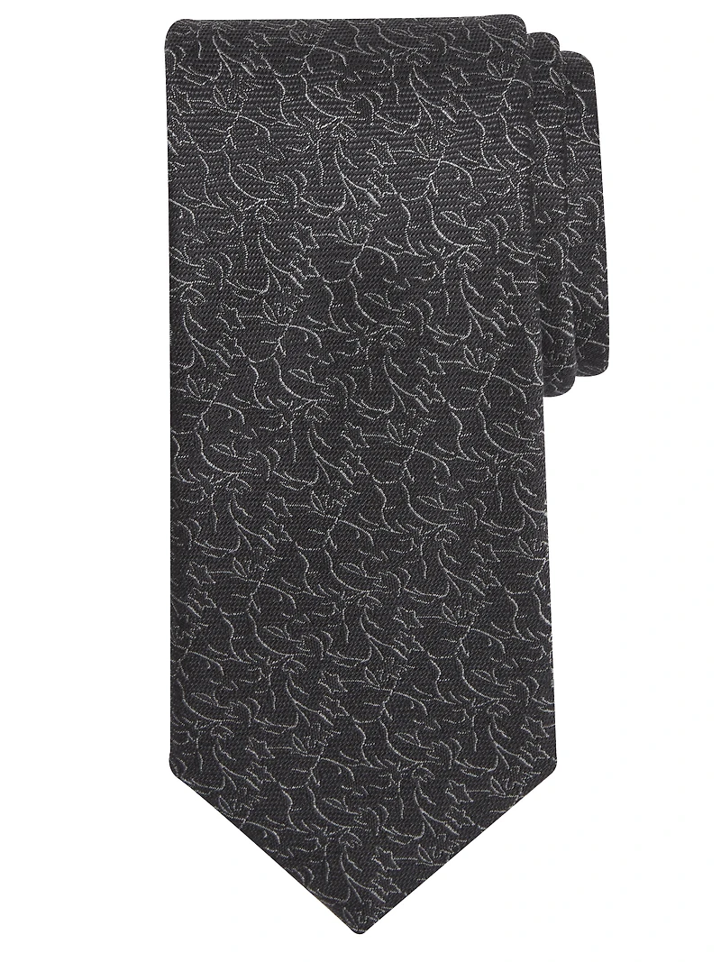 Narrow Textural Vines Tie