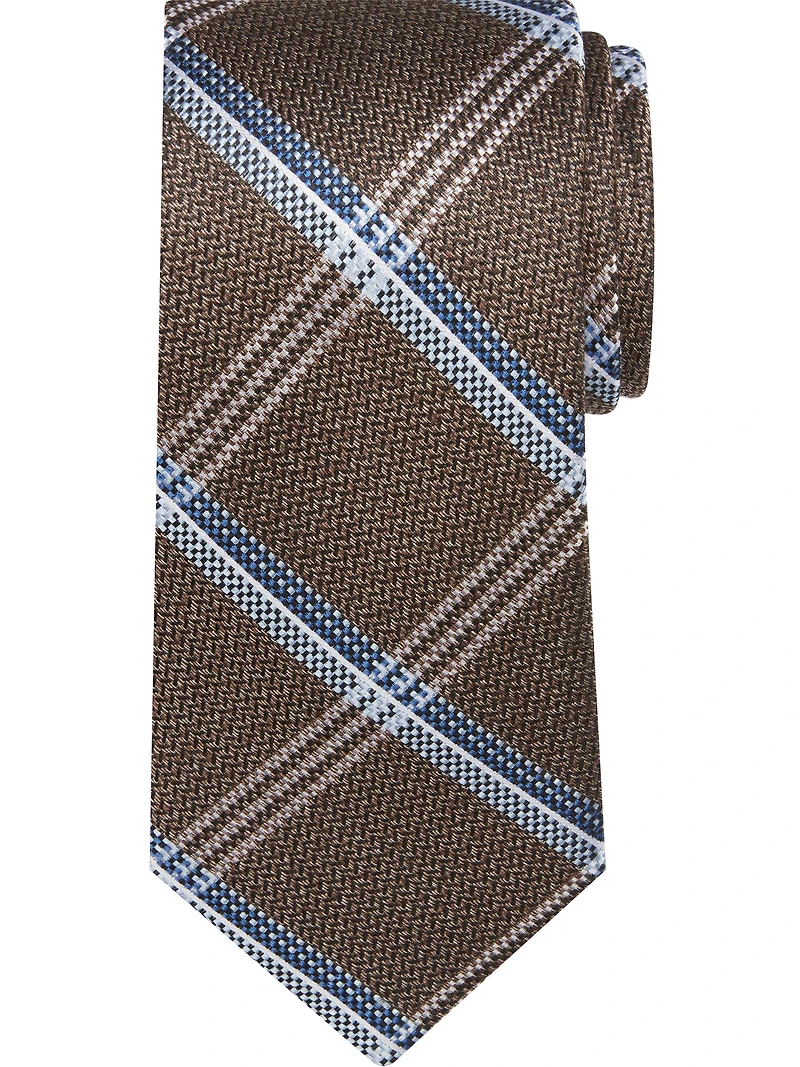 Narrow Chevron Check Tie