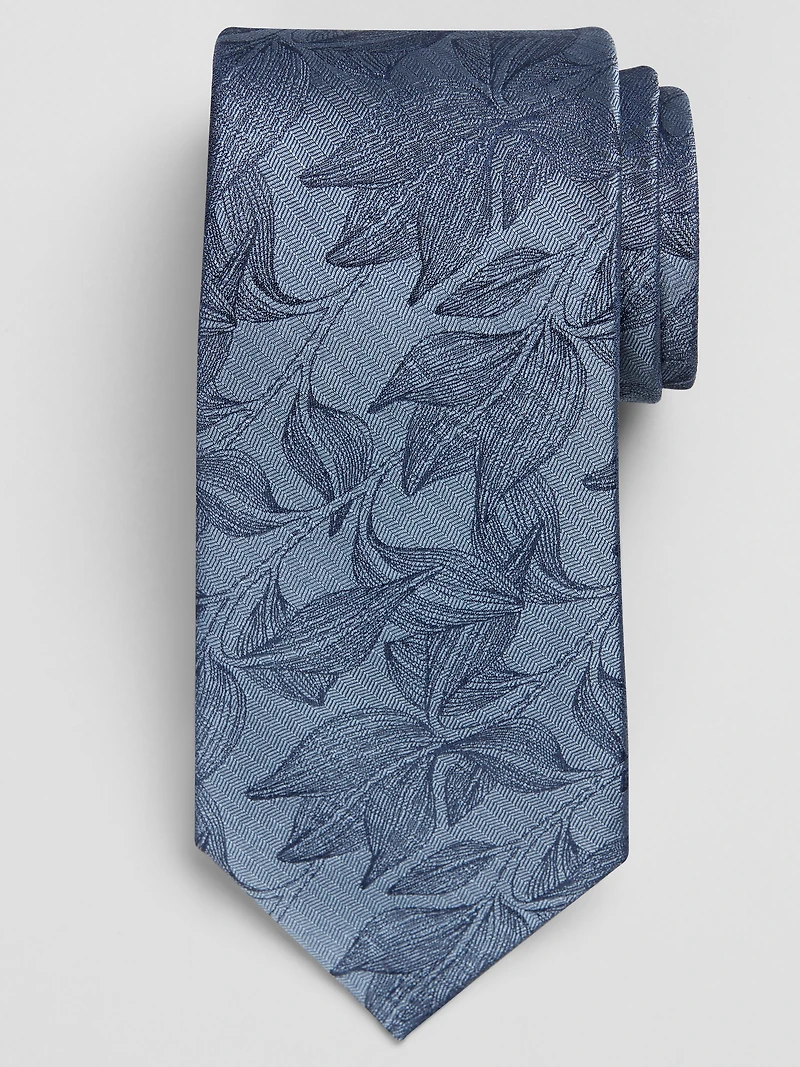 Narrow Tonal Botanical Tie