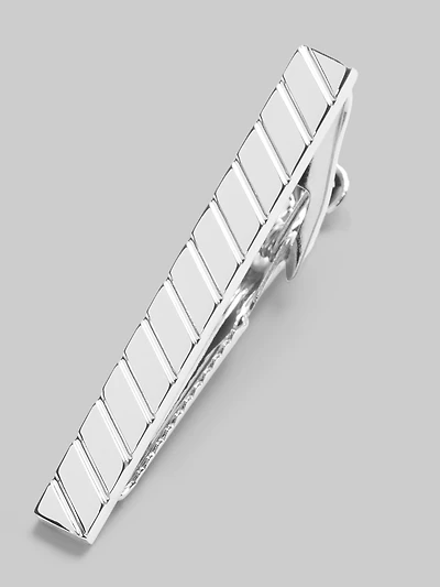 Diagonal Bar Stripe Tie Bar