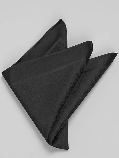 Floral With Solid Border Pocket Square