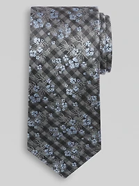 Check Floral Tie