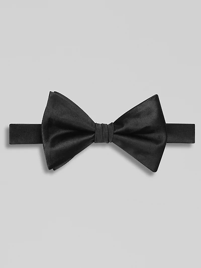 Silk Satin Contrast Bow Tie