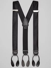 Chevron Stripe Silk Suspenders