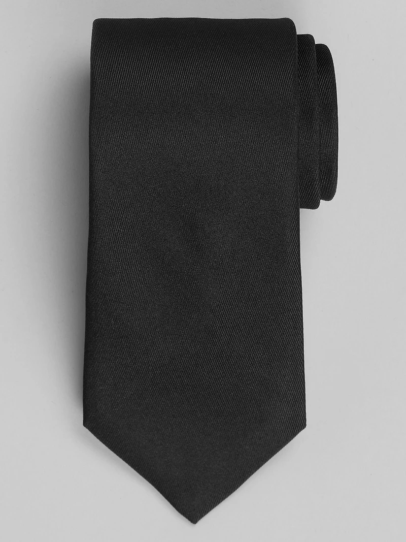 Solid Silk Blend Twill Tie