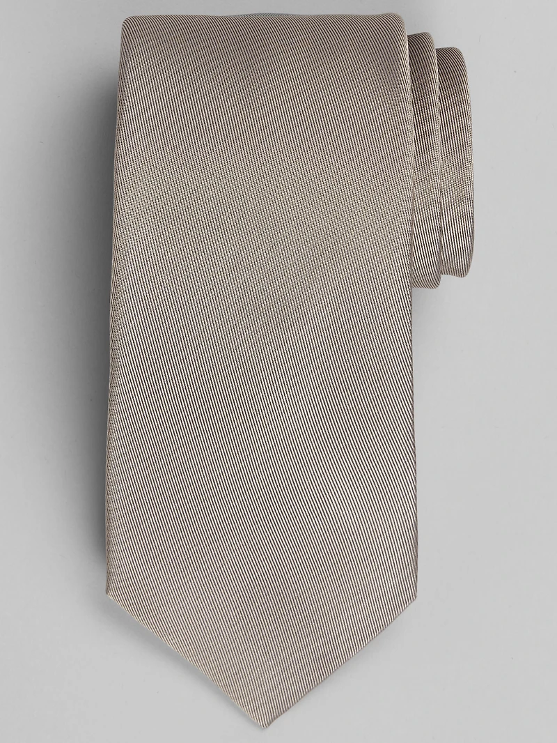 Solid Silk Blend Twill Tie