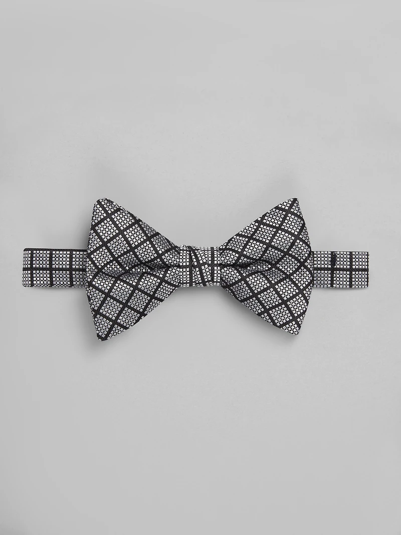 Micro Grid Pre-Tied Bow Tie