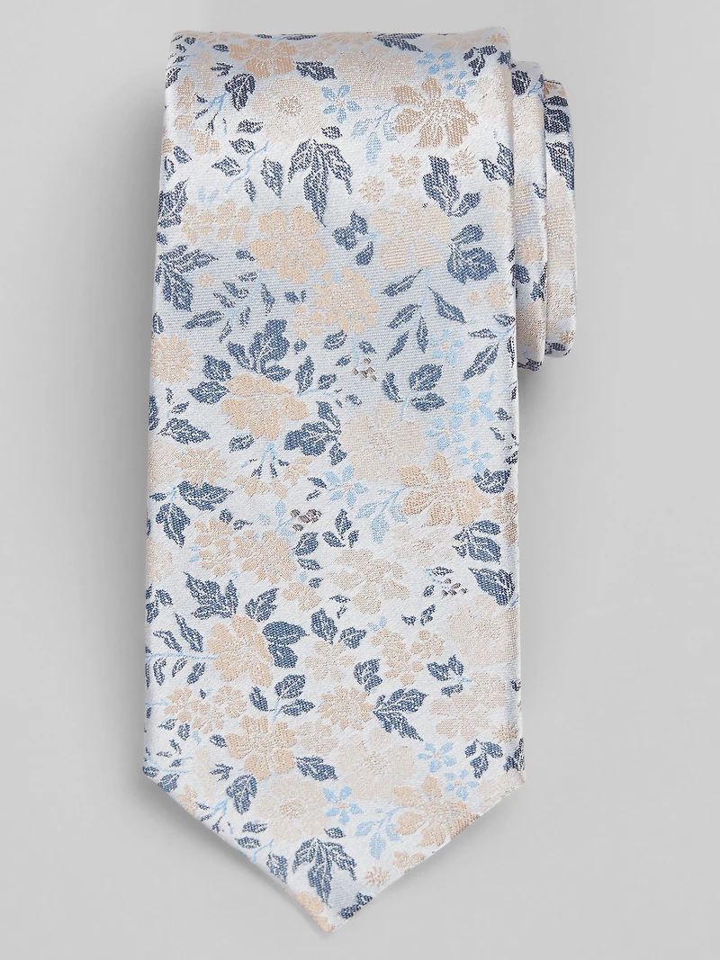 Narrow Floral Tie