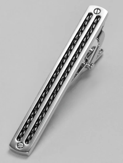 Twin Lines Tie Bar