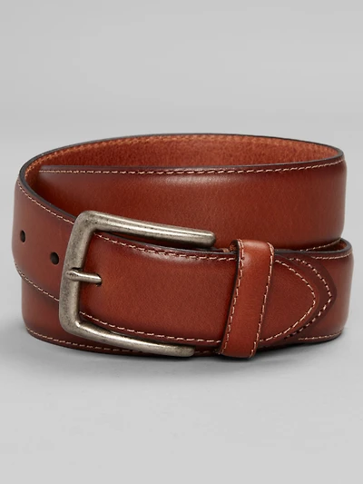 Tab & Rivet Leather Belt