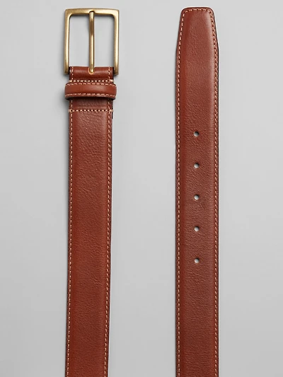 Feather Edge Antique Brass Buckle Belt