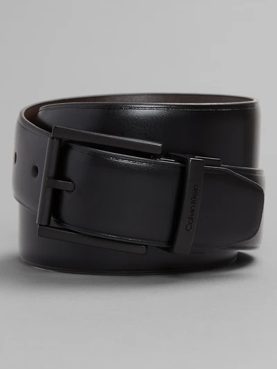 Reversible Feather Edge Leather Belt