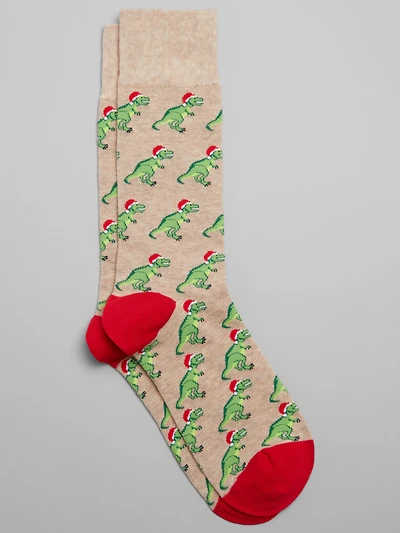 Christmas T-Rex Socks