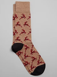 Plaid Reindeer Socks