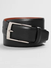 Feather Edge Pebbled Leather Belt