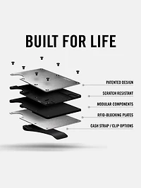 2.0 Carbon Fiber Minimalist Cash Strap Wallet