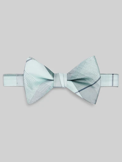 Refined Plaid Pre-Tied Bow Tie