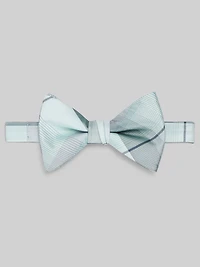 Refined Plaid Pre-Tied Bow Tie