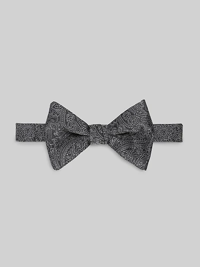 Etched Modern Paisley Pre-Tied Bow Tie